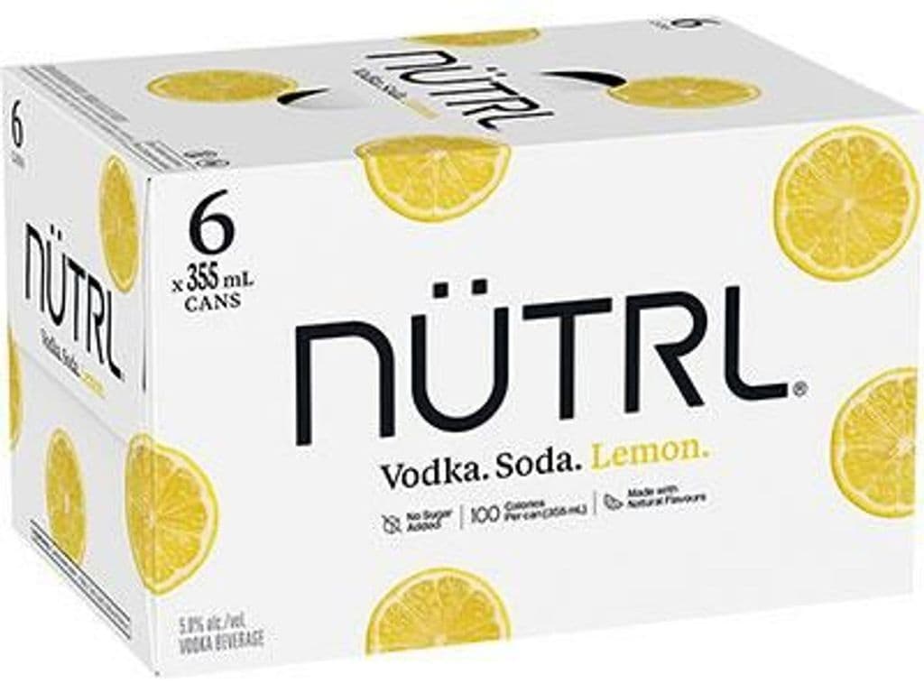 NUTRL Vodka Soda Lemon 6x355ml