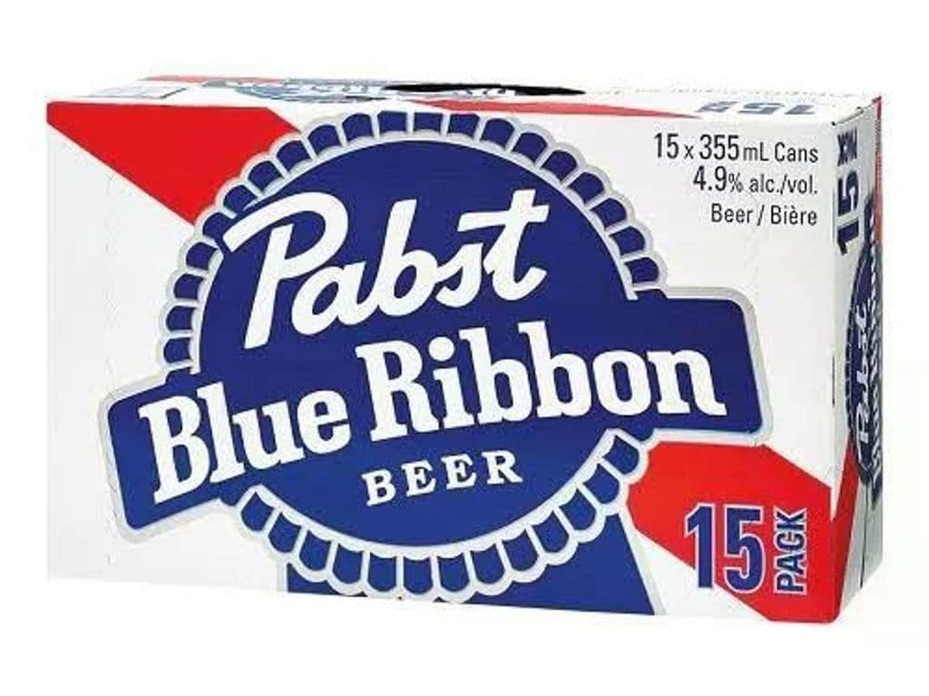 PABST Blue Ribbon Beer, 15 x 355ml