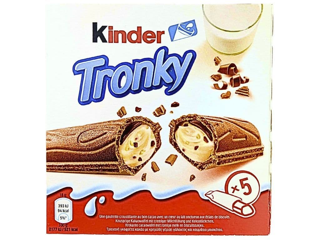 Kinder Tronky Cocoa and Cream Wafer Biscuits 5 Pack 90g