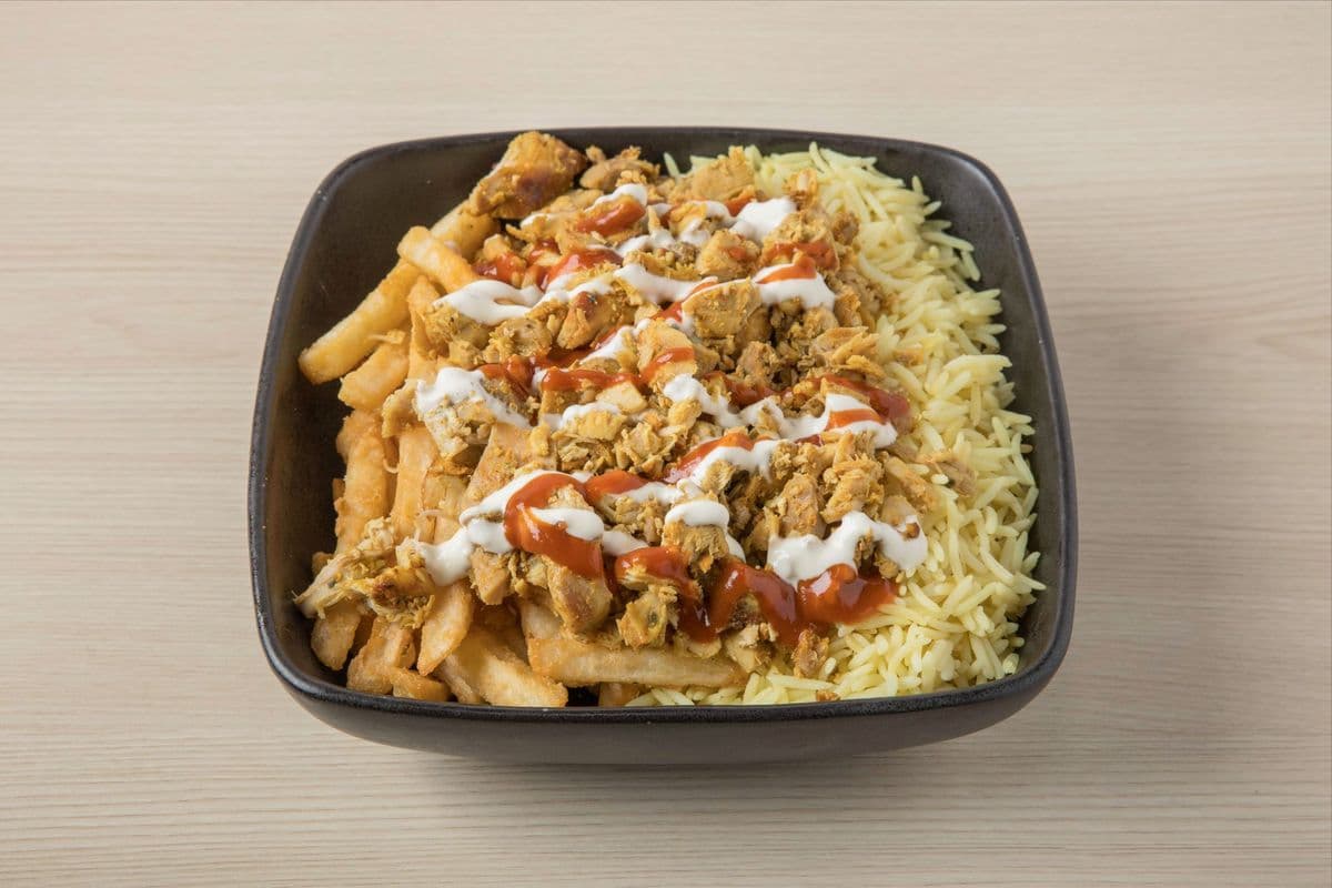Chicken Half Rice Half Fries