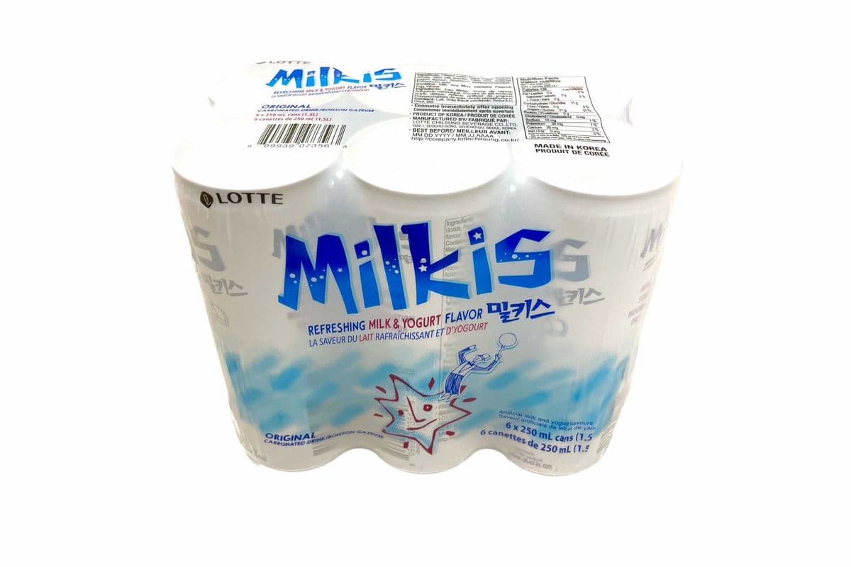 Lotte Milkis-Milk & Yogurt Flavour (6X250ml)韩国乐天汽水-酸奶味