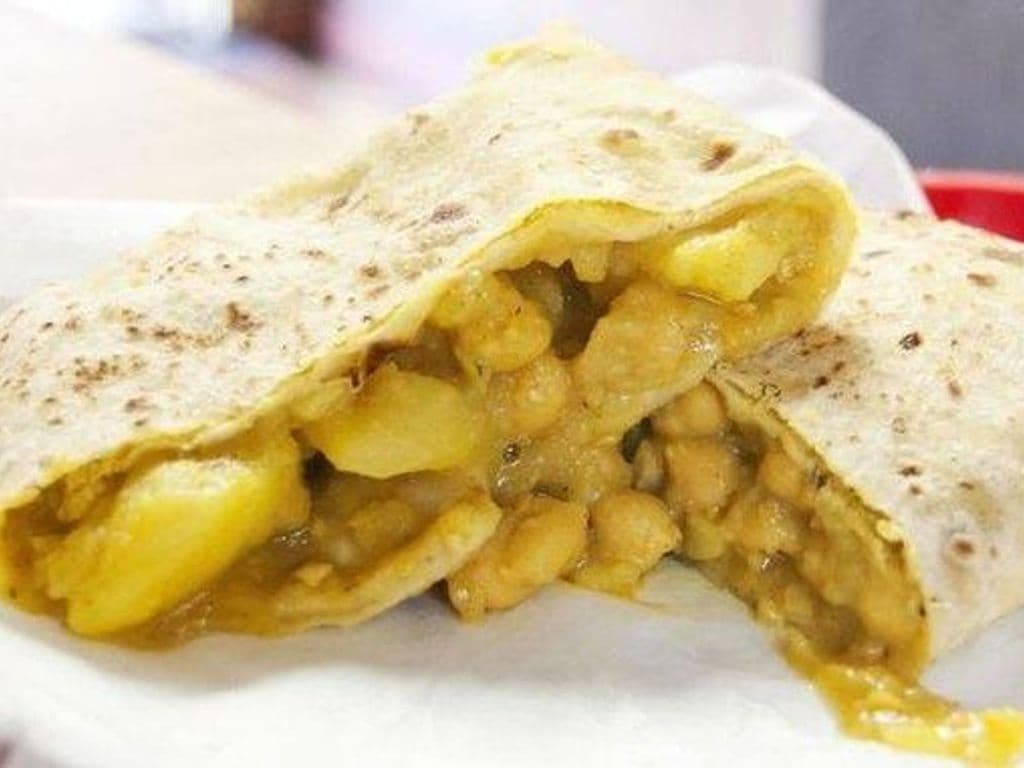 Curry Vegetarian Roti