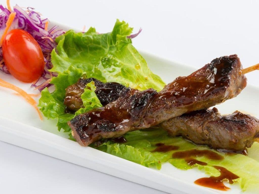 A06. Beef Skewers (2 Pcs)