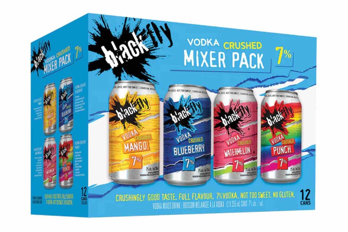 Black Fly Crushed Mixer Pack (12 x 355mL Cans)