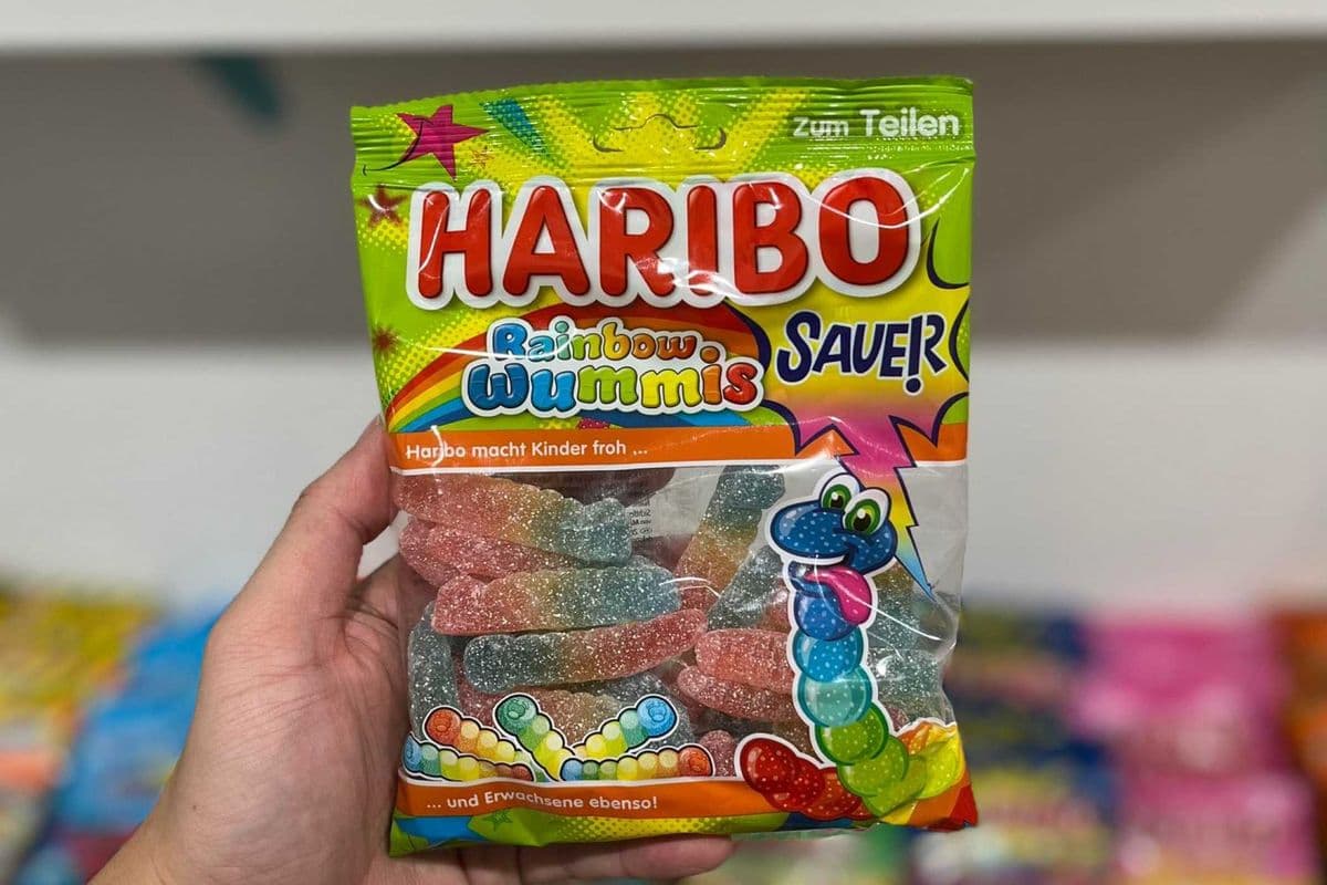 (Germany) Haribo Sour Rainbow Worms - 160g (160g)