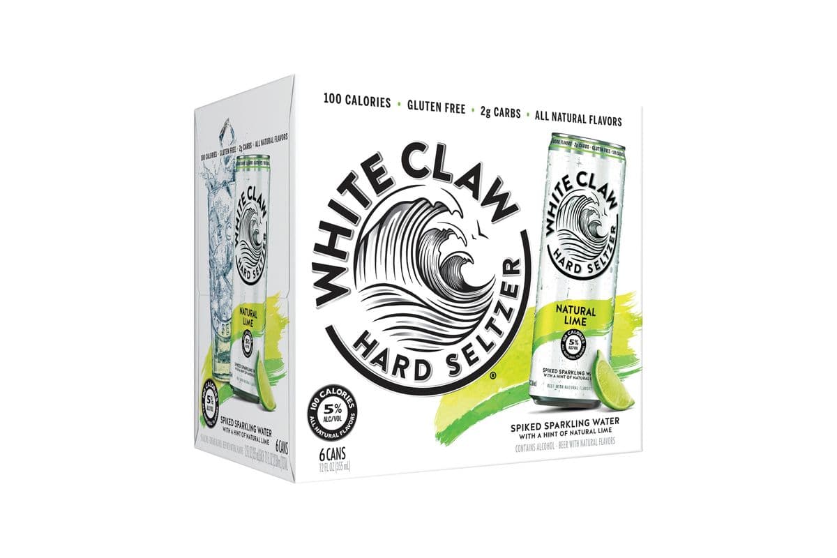 White Claw Natural Lime (6 Cans) (1 x 355ML)