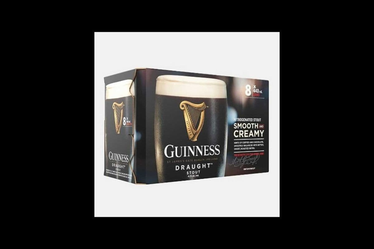 GUINNESS DRAUGHT STOUT (8 x 440ML CANS) (8 x 440ML)