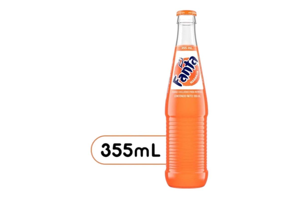 Fanta Mexican Glass Bottle (355ml) (160 Cal)