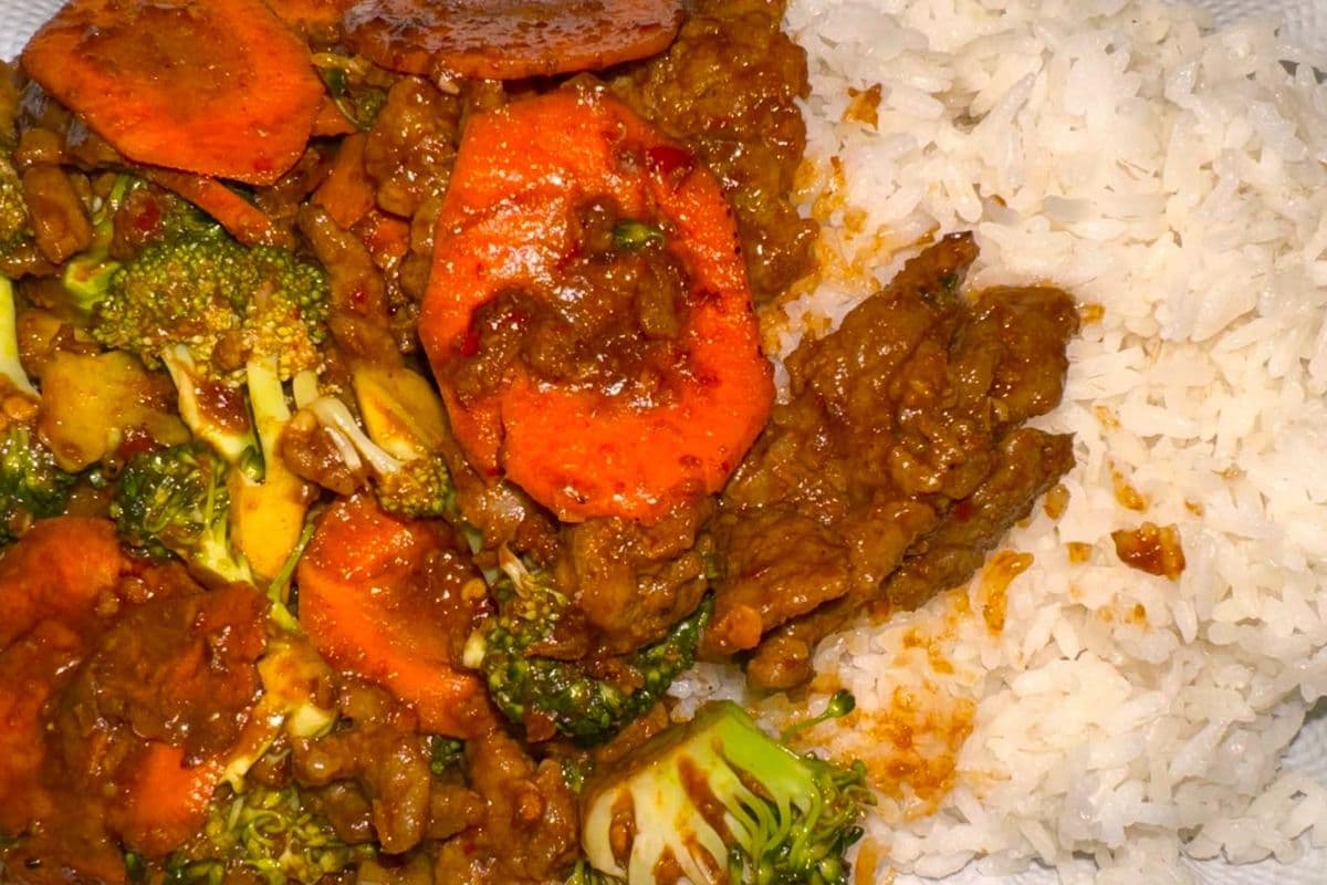 Satay Beef with Rice