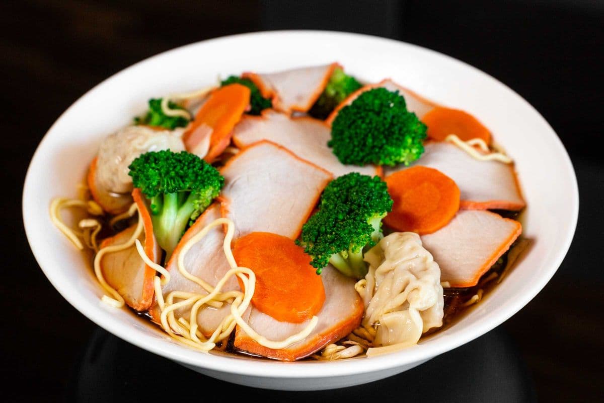 2. Large BBQ Pork Vegetable Noodle Soup