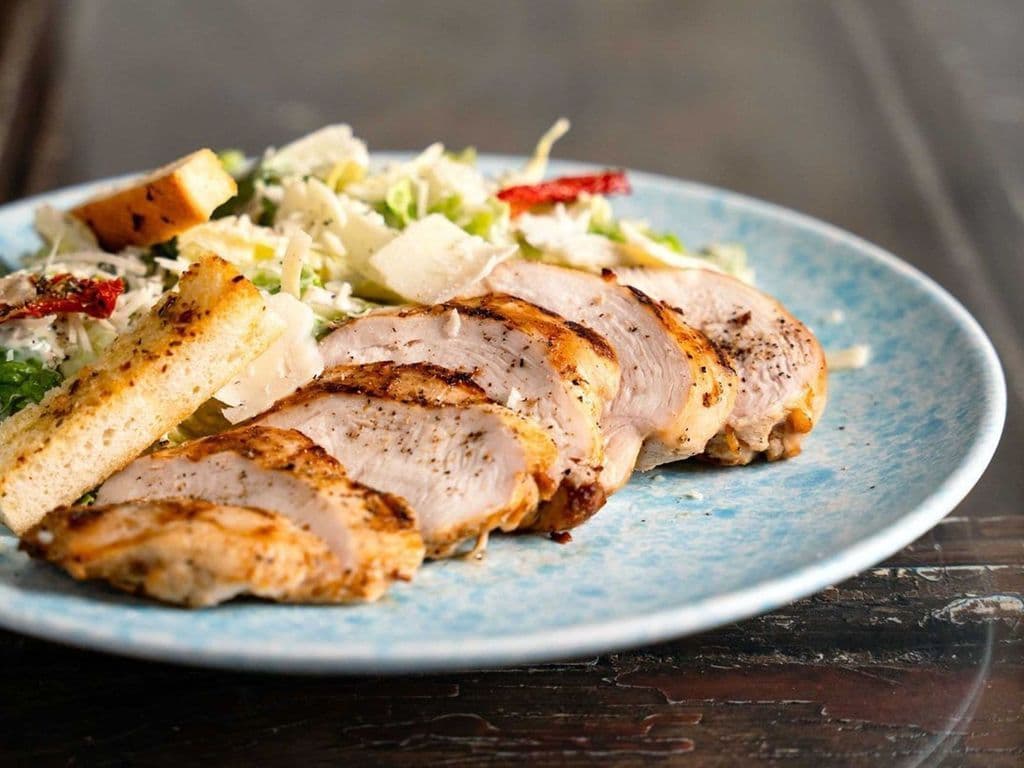 Caesar Salad with Chicken Breast