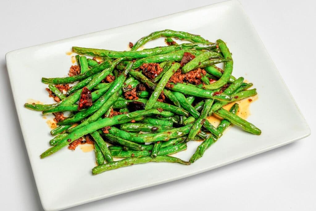 33. Minced Pork with Green Beans and Black Bean Sauce