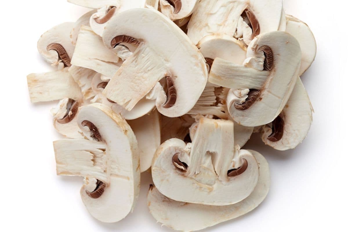 White Sliced Mushrooms