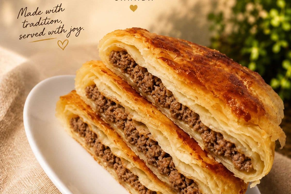 Burek Pastry – Meat (¼ Round) (580 Cal)