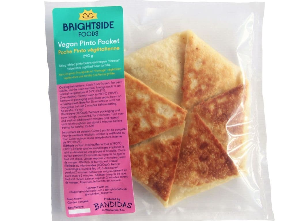 Brightside foods Vegan Pinto Pocket 290g (frozen)