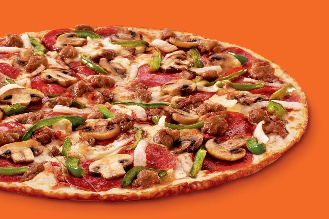 Pizza Suprême ultime à croûte mince moyenne 12"  / Medium 12" Thin Crust Ultimate Supreme Pizza