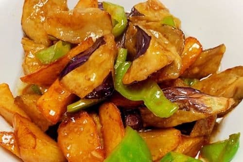 L1. Sauteed Potatoes, Eggplant, and Green Peppers 地三鮮