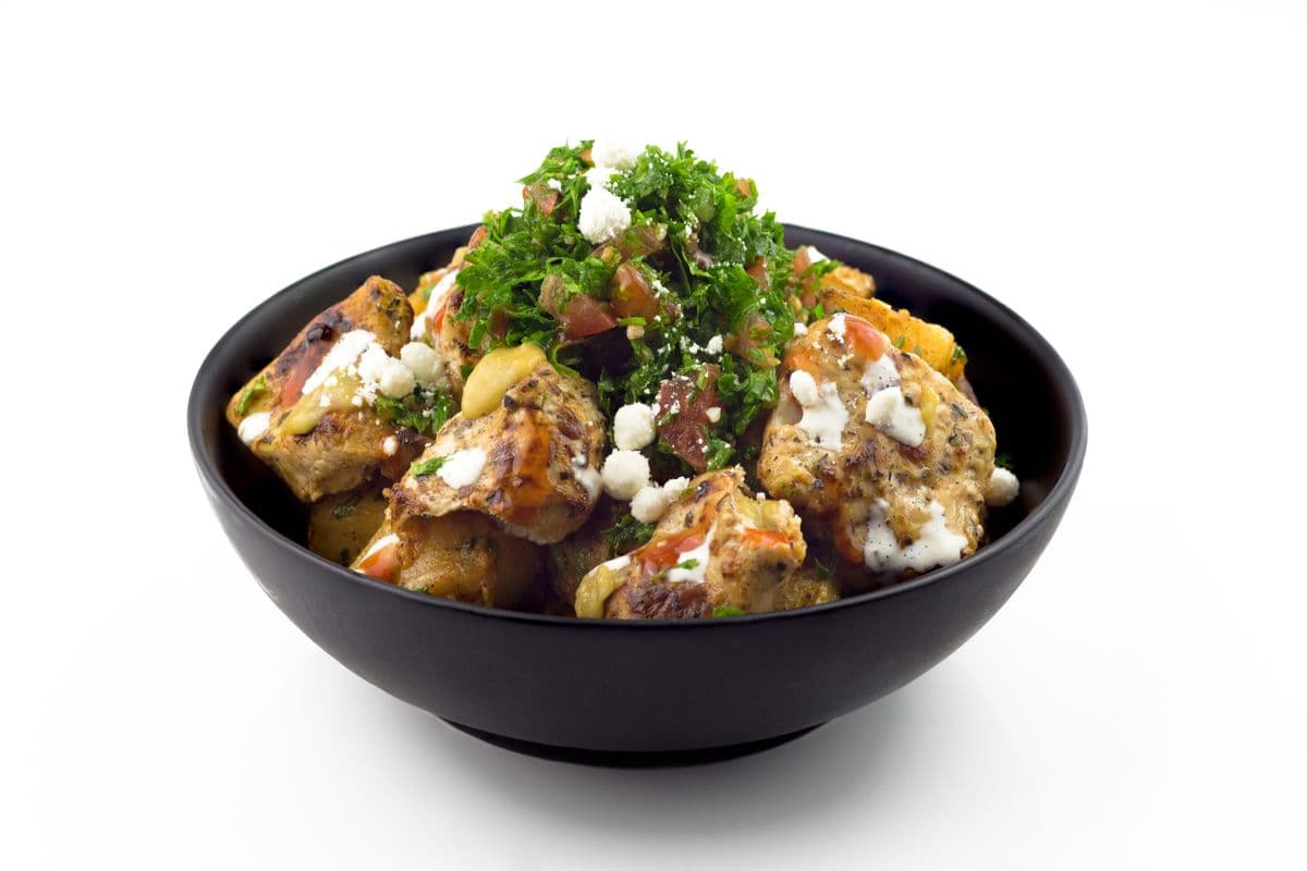 Chicken Souvlaki Potato Bowl Combo