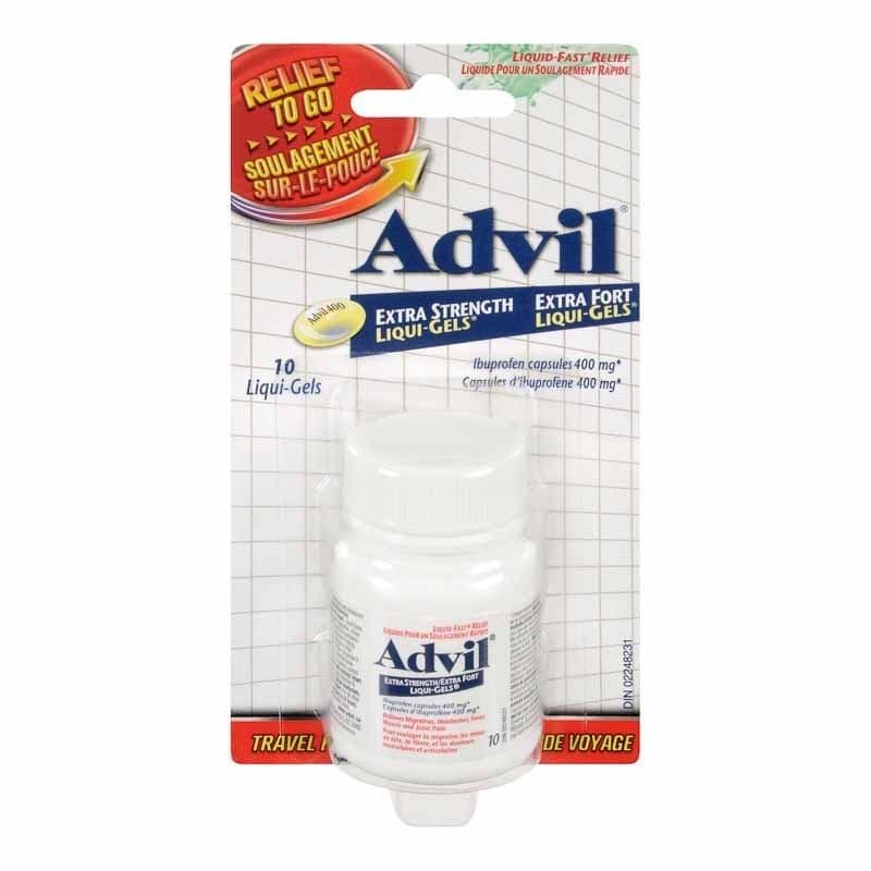 Advil Extra Strength Liquid-Gels Relief To Go (10 Pack)