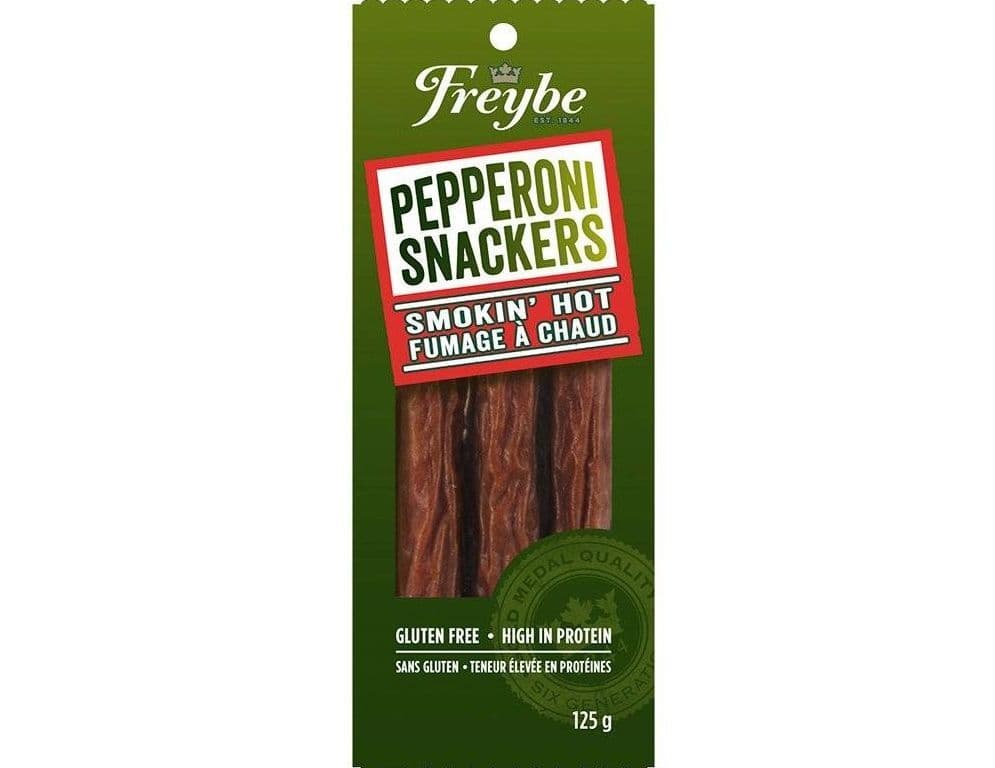 FREYBE SMOKIN HOT PEPPERONI SNACKERS 125G
