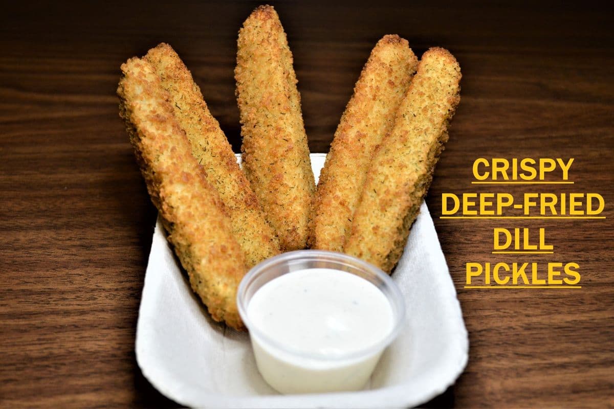 Crispy Deep-Fried Dill Pickles (5 pcs)
