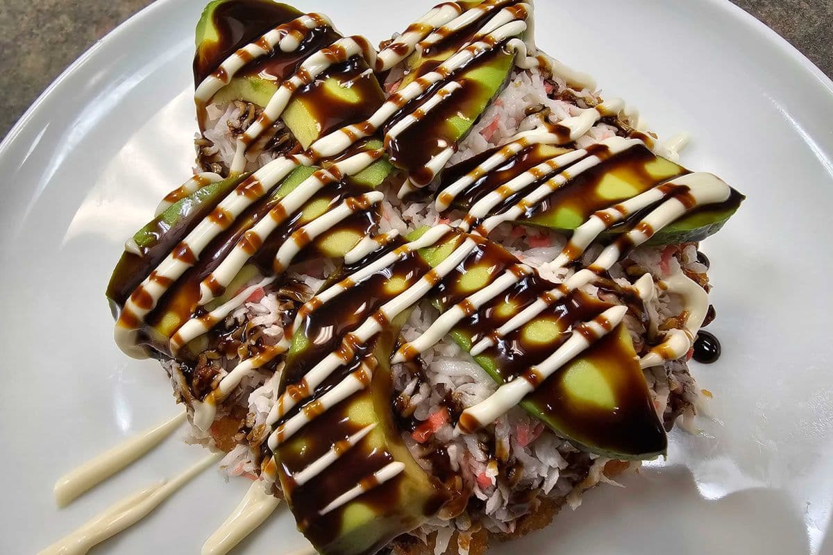 A9. Snow Crab Sushi Pizza