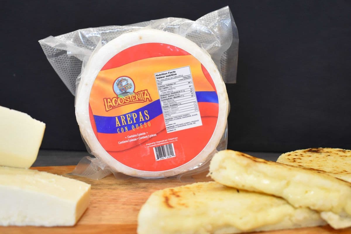 La Costeñita Arepas con Queso Congeladas