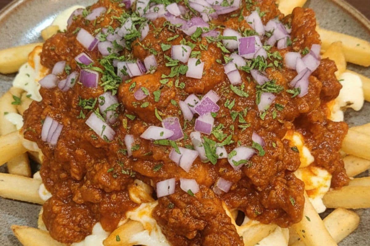butter chicken poutine fries