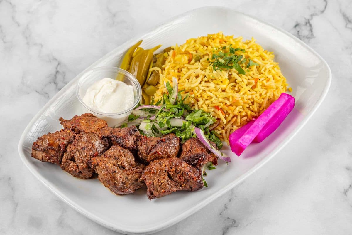 Beef Kabab Plate
