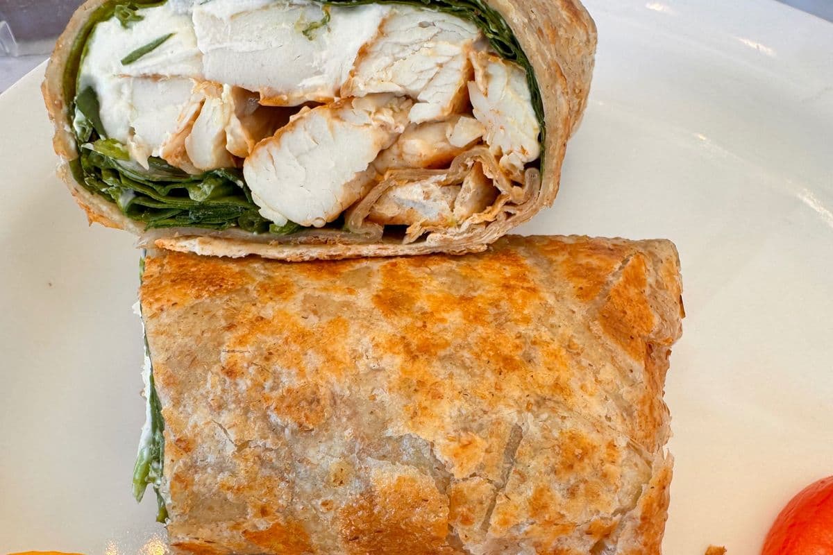 Grilled Chicken, Spinach and Goat Cheese