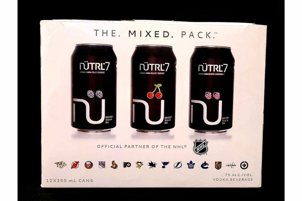Nutrl 7% Vodka Soda Variety 12 pk (12 x 355ml cans )