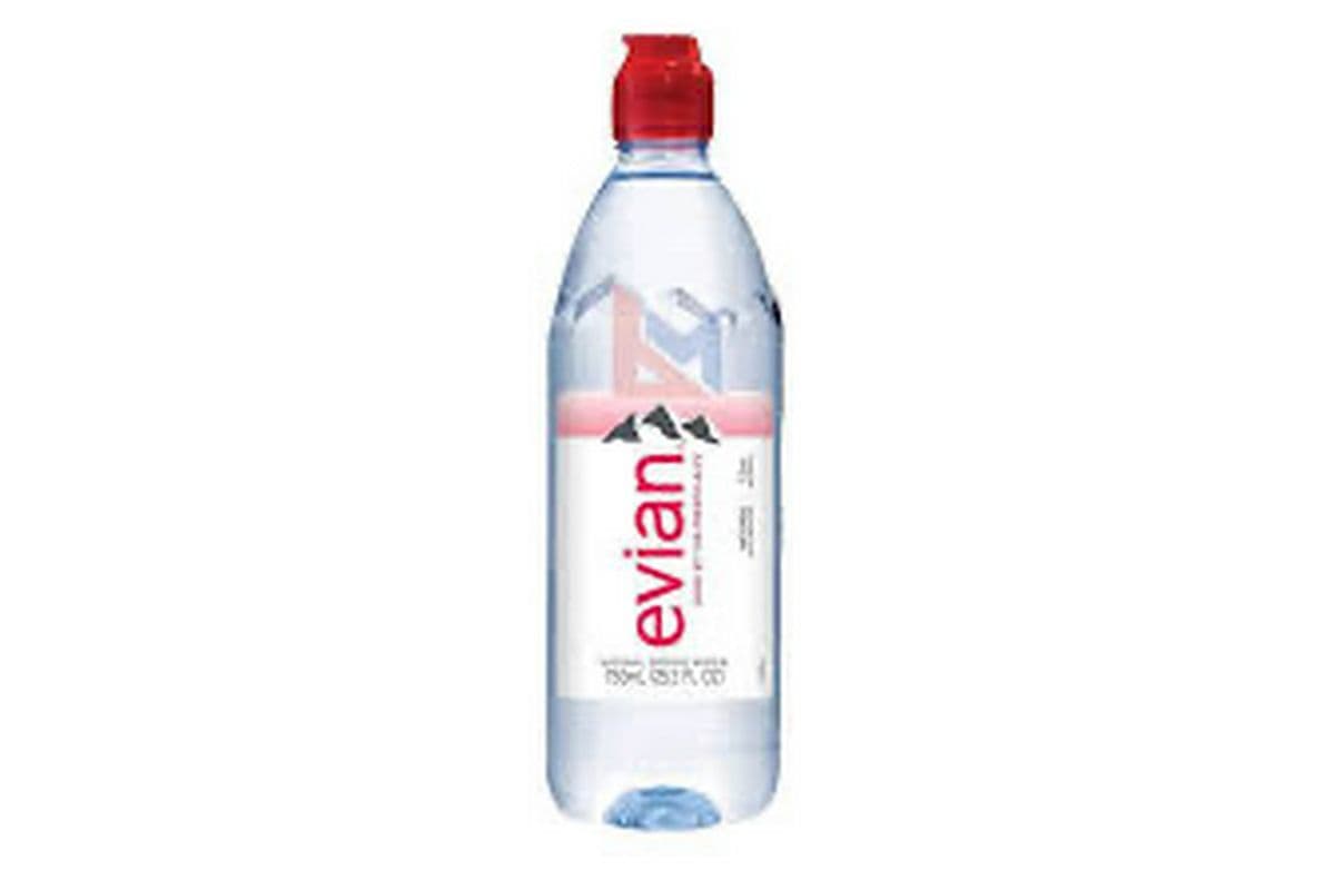Evian Natural Spring Water Sports Cap (750 ml)