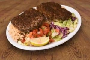 Chaplee Kabob Dinner (Spicy Ground Beef)