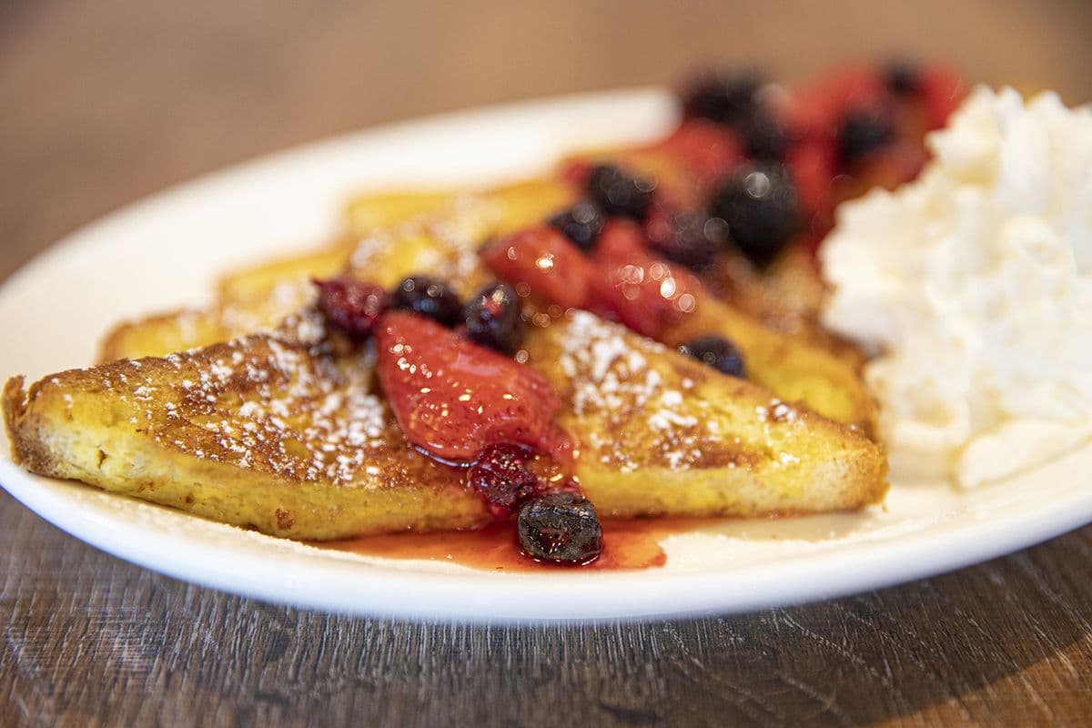 French Toast w/ Strawberry Topping