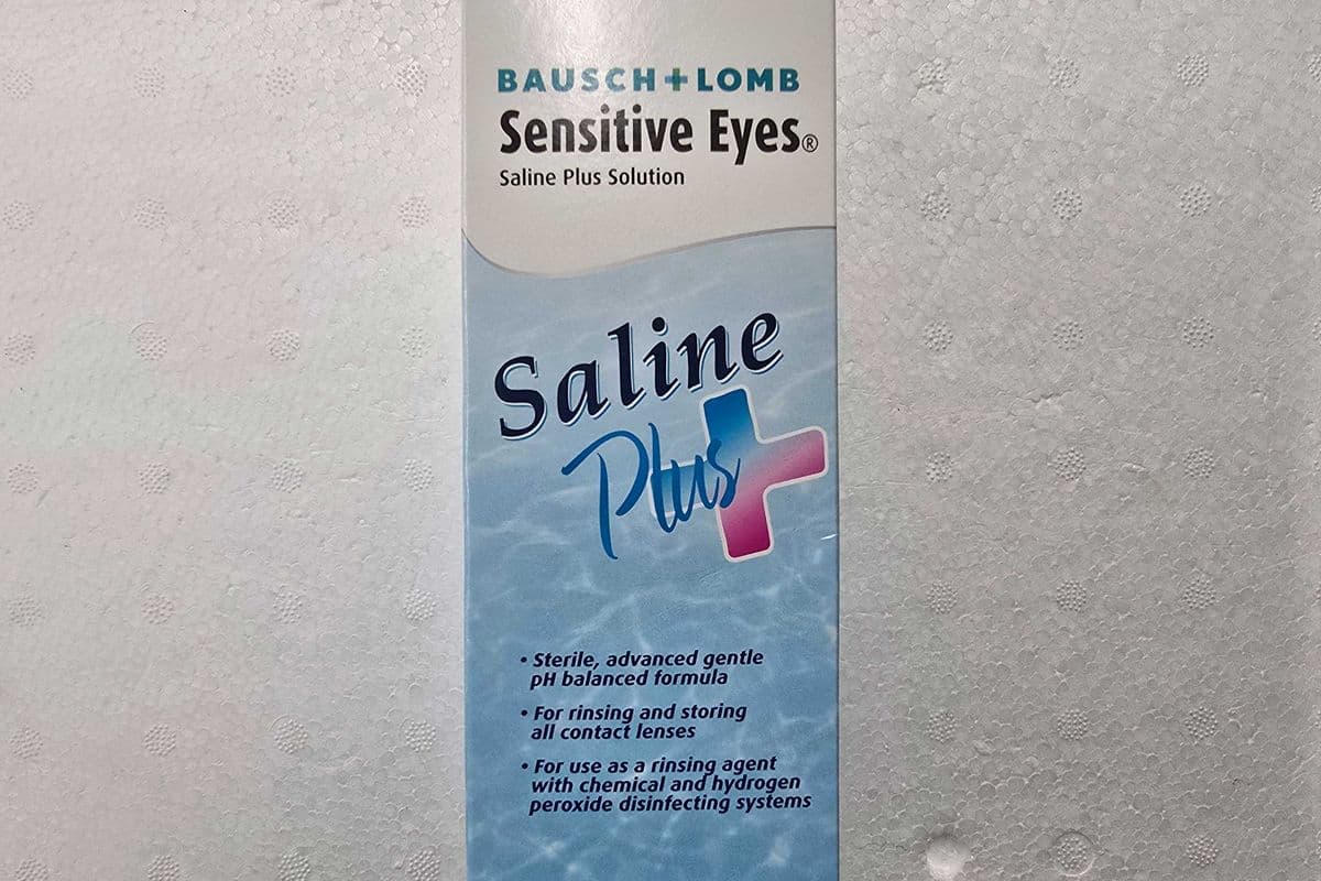 Bausch + lomb sensitive eyes saline plus solution 355ml (355ml)