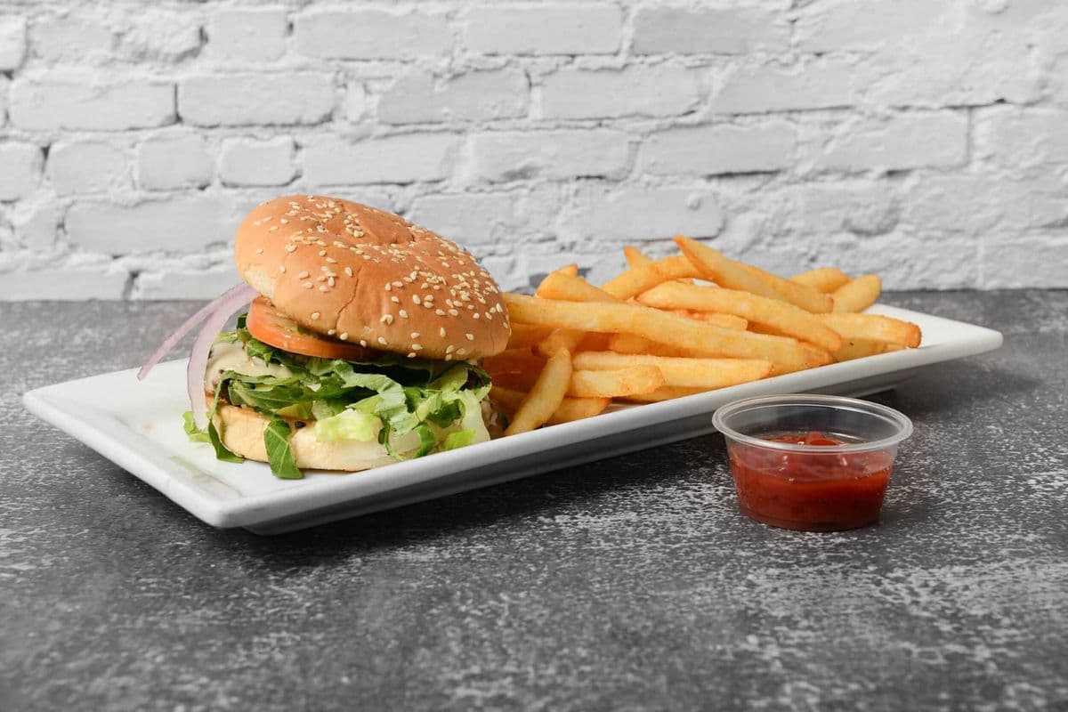 Mushroom and Swiss Burger