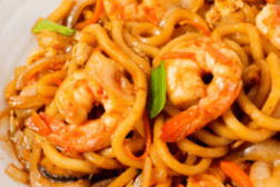 218. Seafood Yakiudon