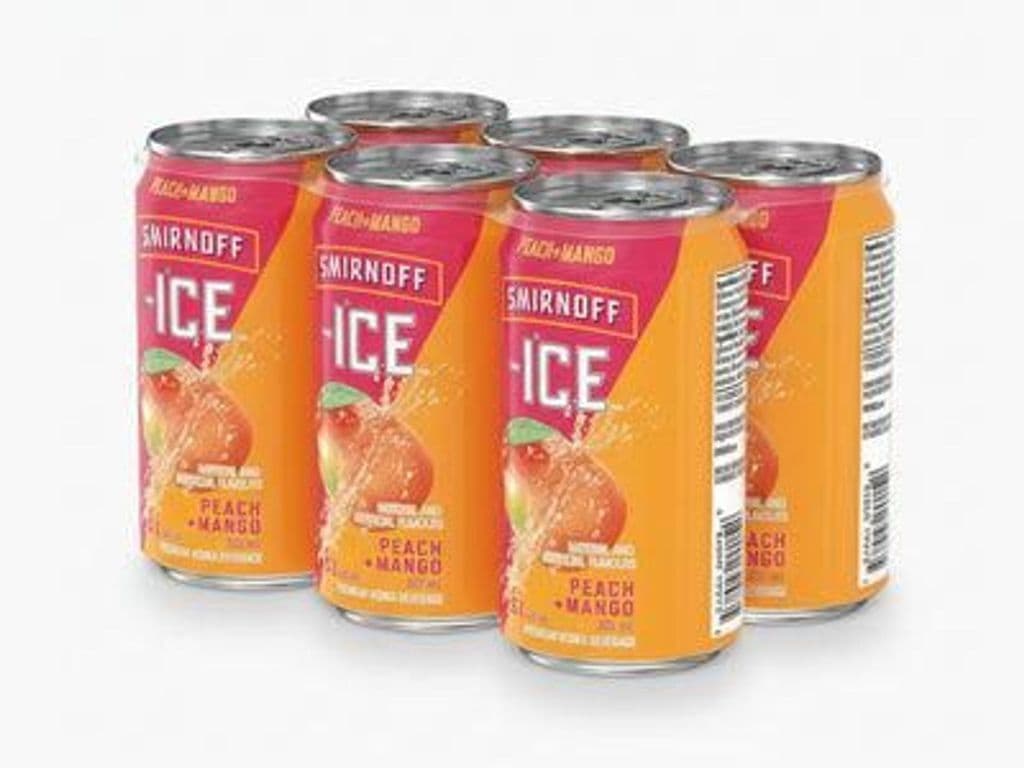 SMIRNOFF Ice Mango Peach Can, 6x355ml