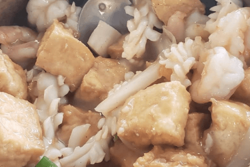 Seafood with Bean Cake or Tofu Hot Pot