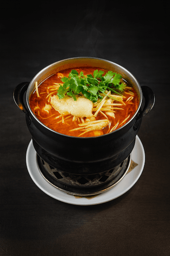 (Combo) SiChuan Spicy HotPot (Spicy)(Small Combo w/ Rice) / (套餐) 四川水煮鍋(辣)