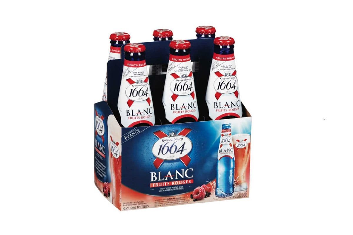 Kronenbourg 1664 Blanc Fruits (6 Pack Bottles) (6 x 330 ml)