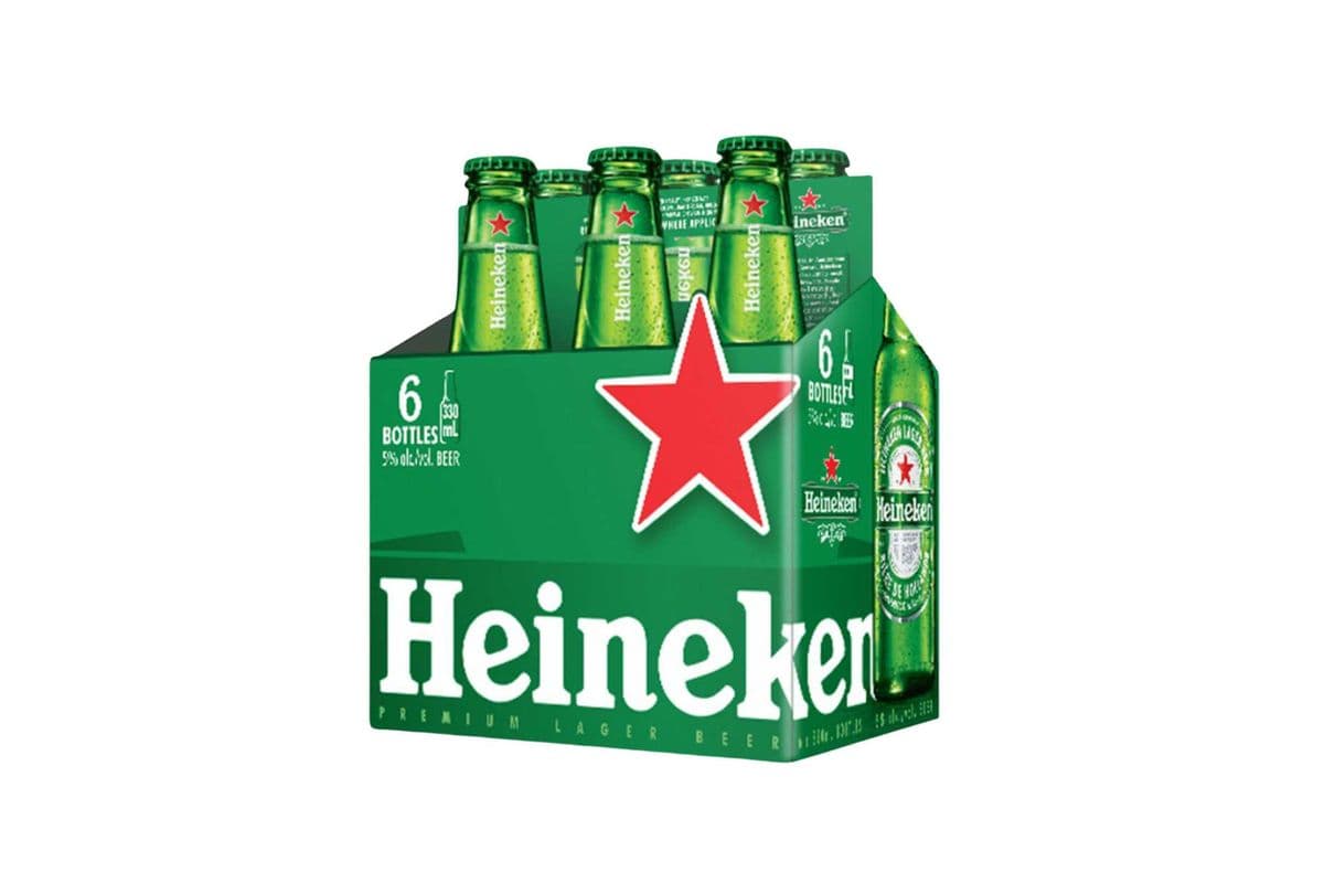 Heineken (6 x 330 ml Bottles)