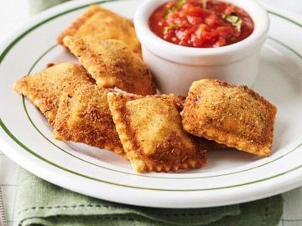 Brie and Prosciuto Fried Ravioli.