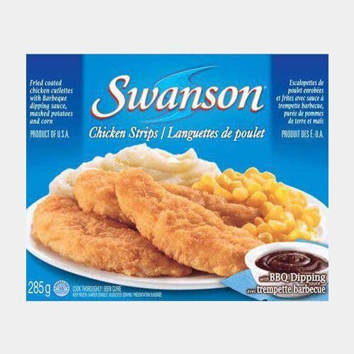 Swanson Languettes de poulet avec trempette barbecue (285g) / Swanson Chicken Strips with BBQ Dipping (285g)