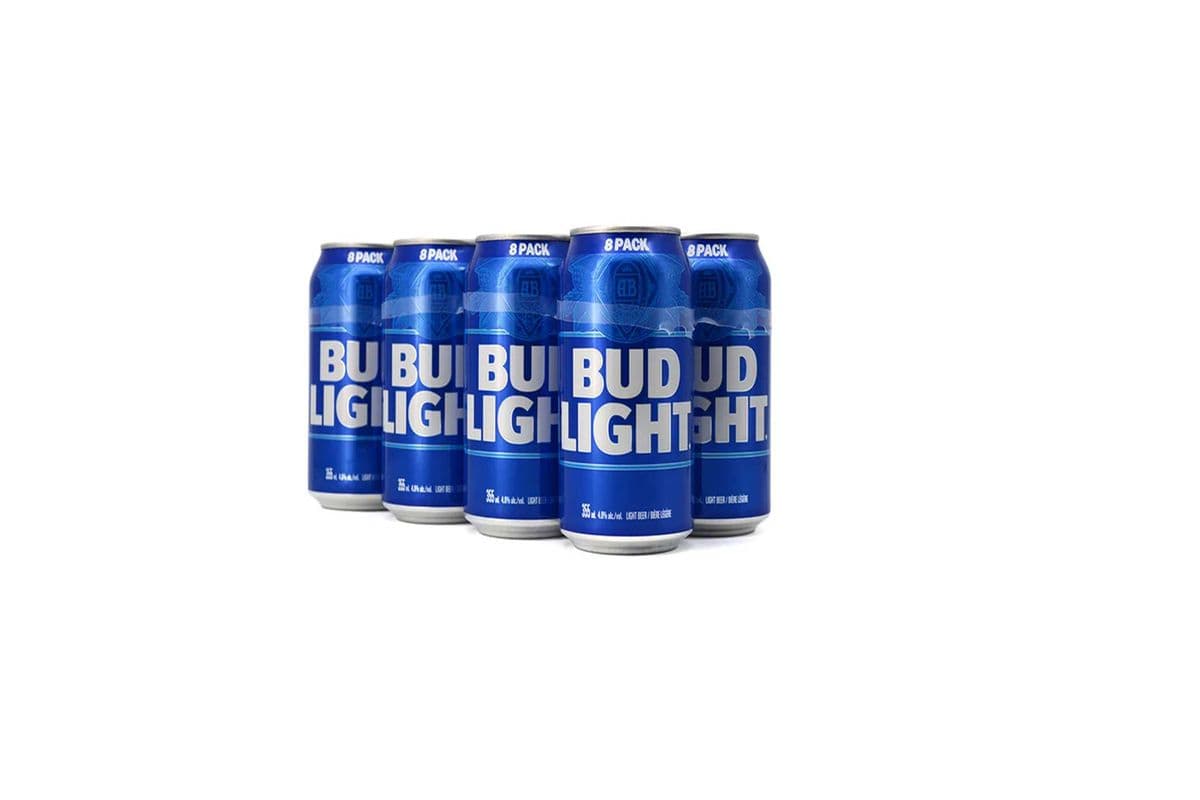 736339. Bud Light 8 pack cans (1 x 8pc)