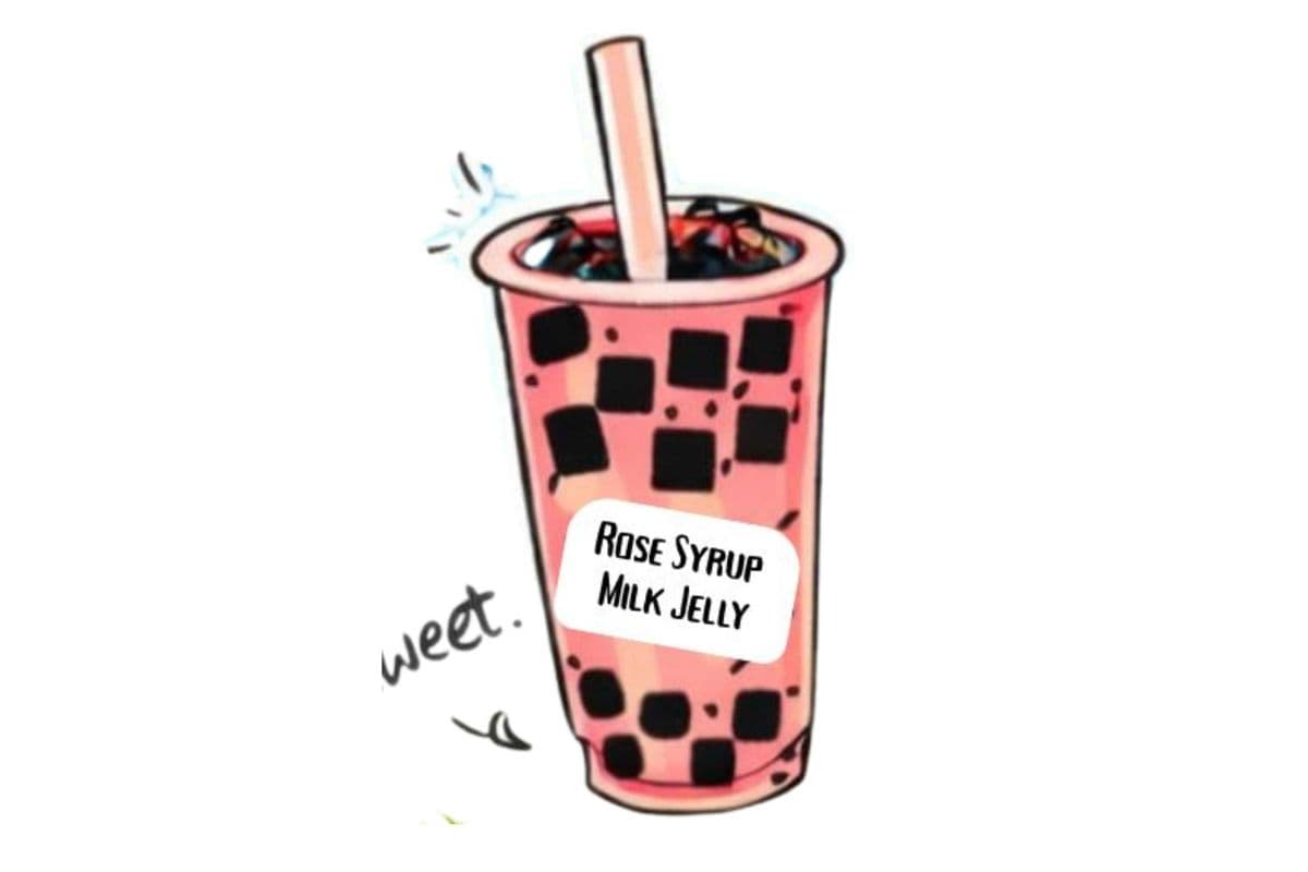 Rose Syrup Milk Jelly