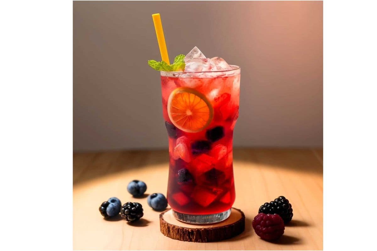 Triple Berry Hibiscus Iced Tea
