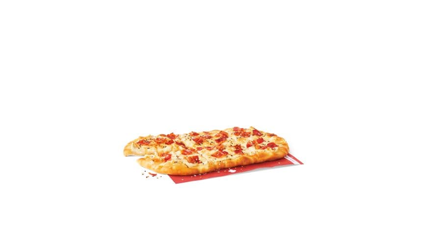 Pizza sur pain plat au bacon plein-goût