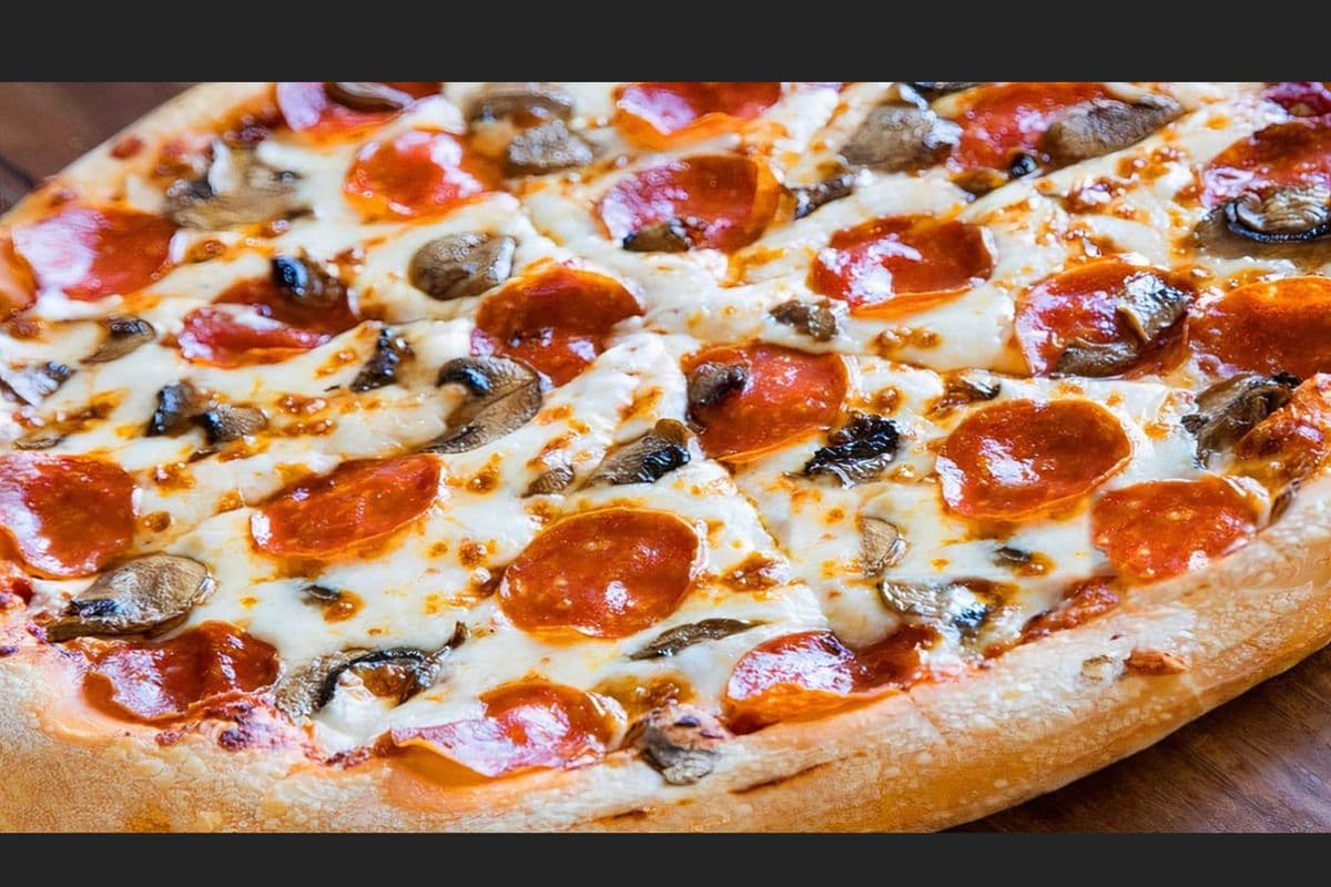 3. Medium Bacon, Mushroom, & Sausage Pizza