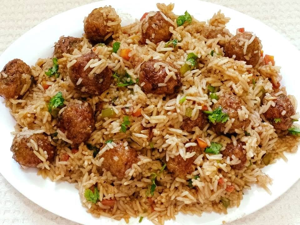 Veg Manchurian Fried Rice